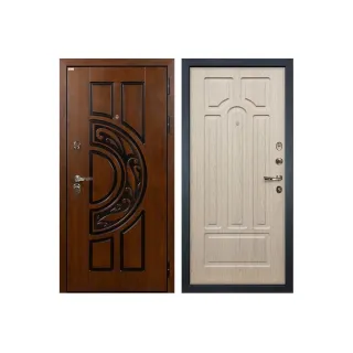 Входная металлическая дверь Лекс Спартак Cisa Белёный дуб (панель №25)