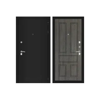 Входная дверь Labirint CLASSIC шагрень черная 10 - Дуб филадельфия графит